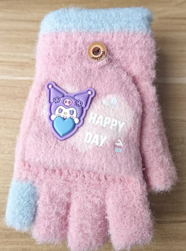 Pink Kuromi (half finger flip)
