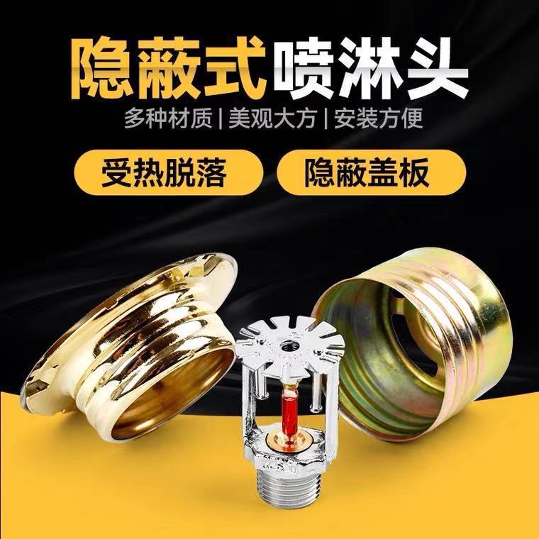 消防喷头 隐蔽式喷淋头 酒店物业ZSTDY-15/20暗装喷淋头 DN15暗喷