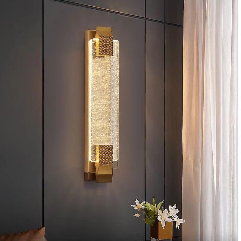 lámpara de cabezal de cama pasillo escalera lámpara simple lámpara de cristal cabezal de cama burbuja dormitorio pasillo transfronterizo pasillo sala de estar atrás