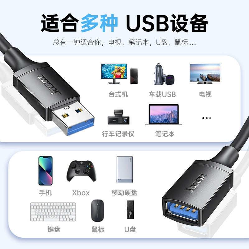 USB3.0 удлинительный кабель для компьютерного мониторинга, USB штекер -> USB гнездо с усилителем сигнала