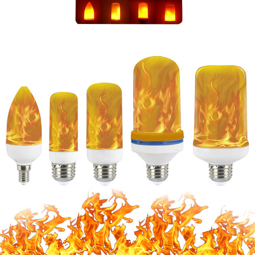 LED intelligent gravity induction simulation flame lamp E27/E14 Christmas decorative lamp atmosphere lamp bulb lamp night light