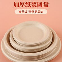 一次性盘子纸盘耐高温蛋糕碟盘烧烤餐盘生日派对碟子商用可降批发