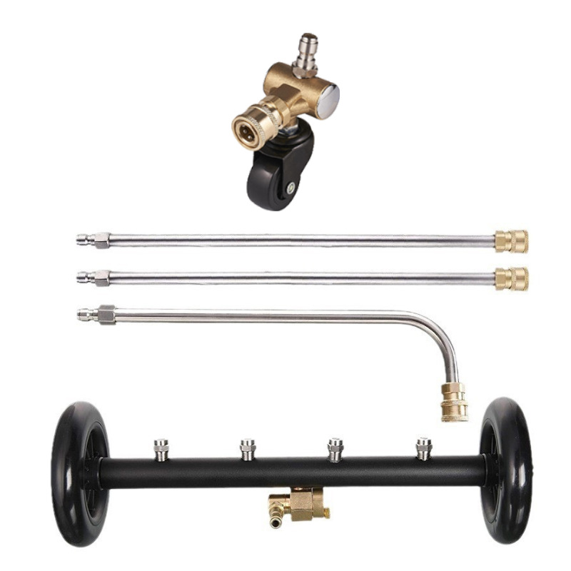 큰 검정색 바퀴 + 3개의 막대 + 범용 코너 바퀴