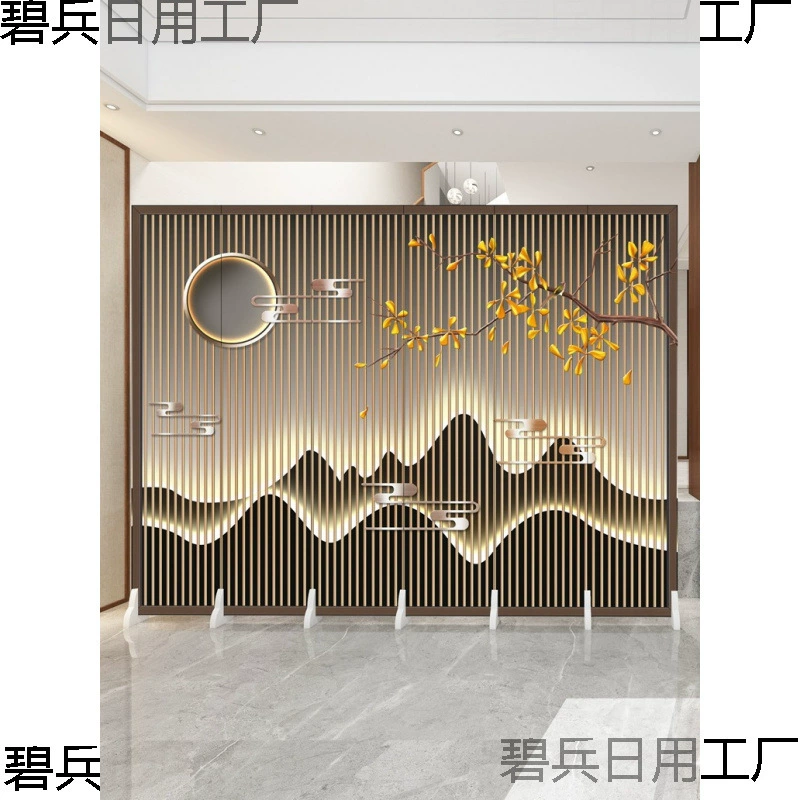 Экран перегородка гостиная простой современный офис туалет водонепроницаемый окклюзия стены складной мобильный вход ткани складной экран