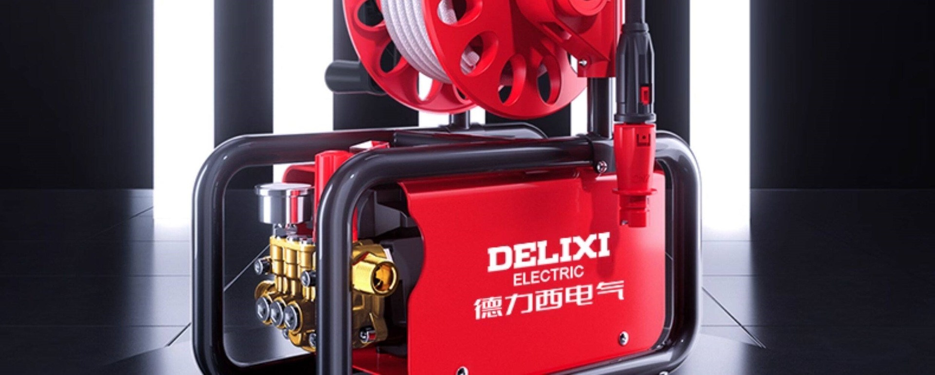 Delixi Car Washing Machine High-Pressure Water Gun Household 220V High-Power Portable Cleaning Machine Booster Pump Powerful Floor Cleaning Machine