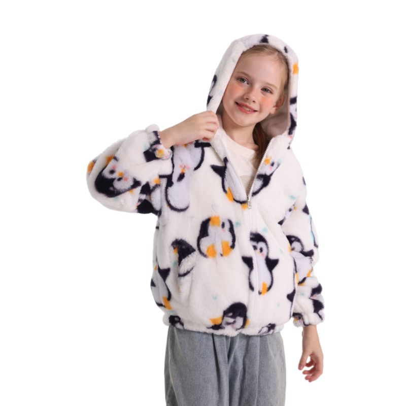 모조 토끼 머리 흑백 펭귄