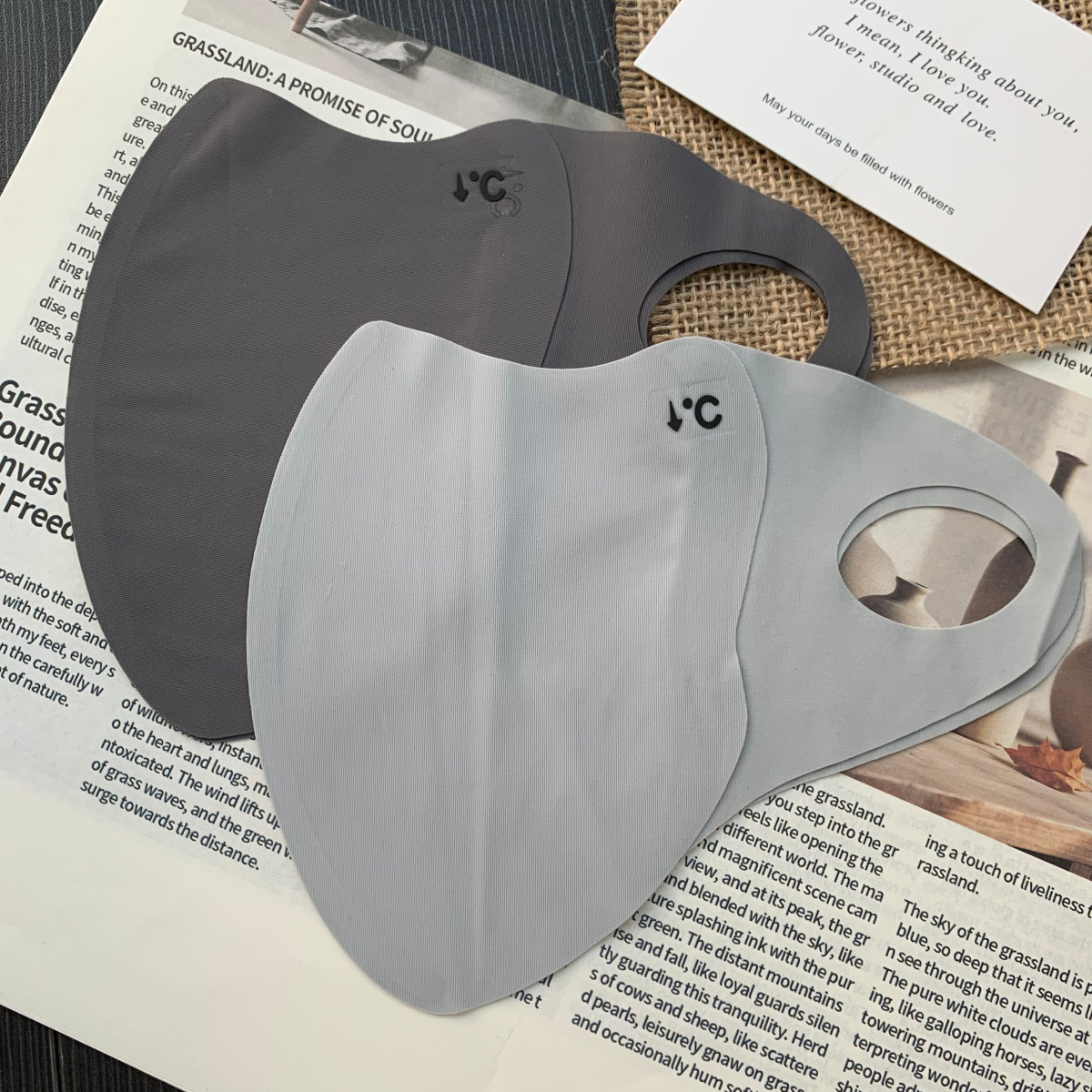 Ventilerande ansiktsmask med uv-skydd i is-silke för damer_voghion.com