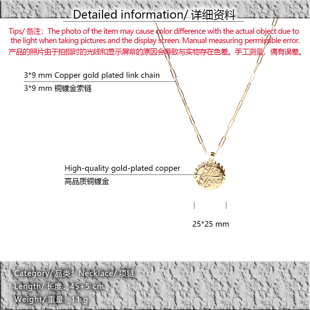 vintage coke bottle cap dripping oil copper necklace wholesale nihaojewelry