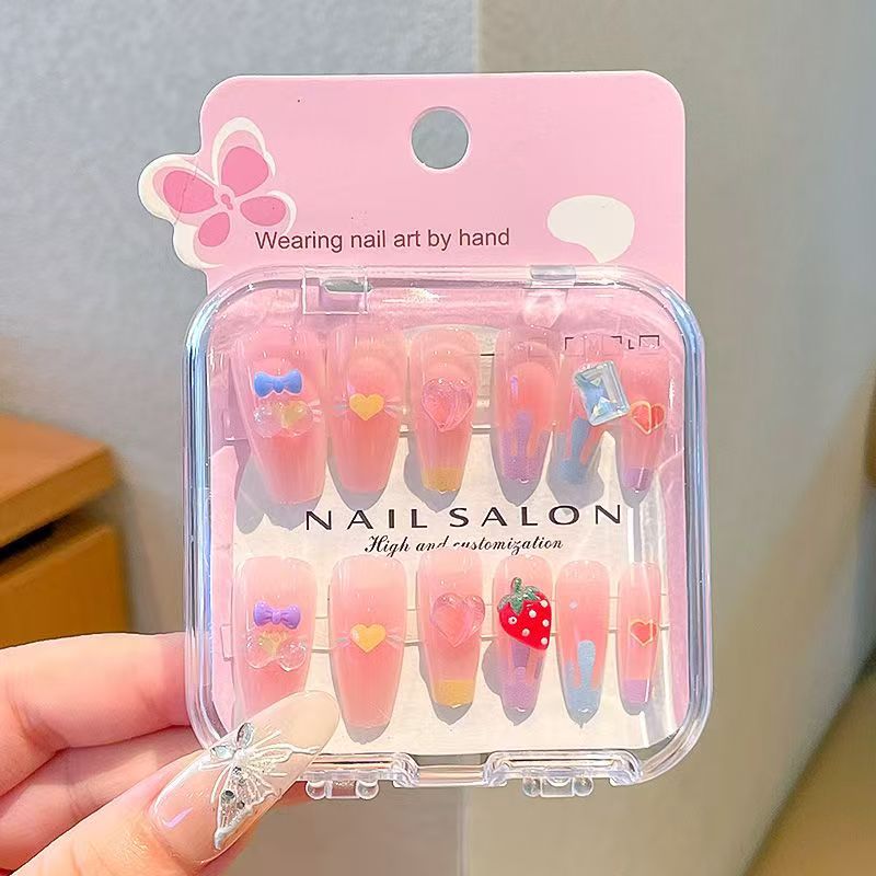 Caja de exhibición marco de fotos más taladro manicure suministro fuente de uñas DIY francés color delgado manicure falso salón al por mayor