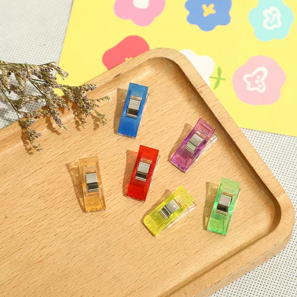 Color Japanese Wrapping Clip Axe Clip Patchwork Sewing Clip Fixed Positioning Clip Plastic Small Clip Cross-border Hot Selling