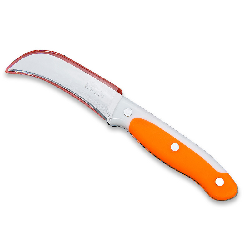 Cuchillo de frutas de acero inoxidable grueso cuchillo de piña cuchillo de banano cuchillo multifuncional cuchillo de salchichas cuchillo de corte de verduras
