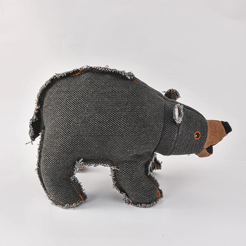 Burrs 캔버스 검은 곰