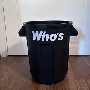 Dopamine Trash Bin Retro Industrial Style Garbage Bin Kitchen Garbage Storage Bucket Children's Toy Storage Bucket Household