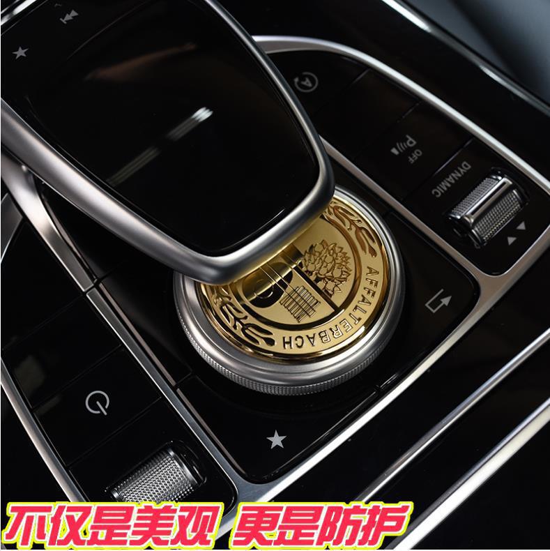 メルセデスベンツ Cクラス E GLA GLC GLE 改造アップルツリー AMG 中央制御マルチメディアノブステアリングホイールロゴに適しています。|undefined