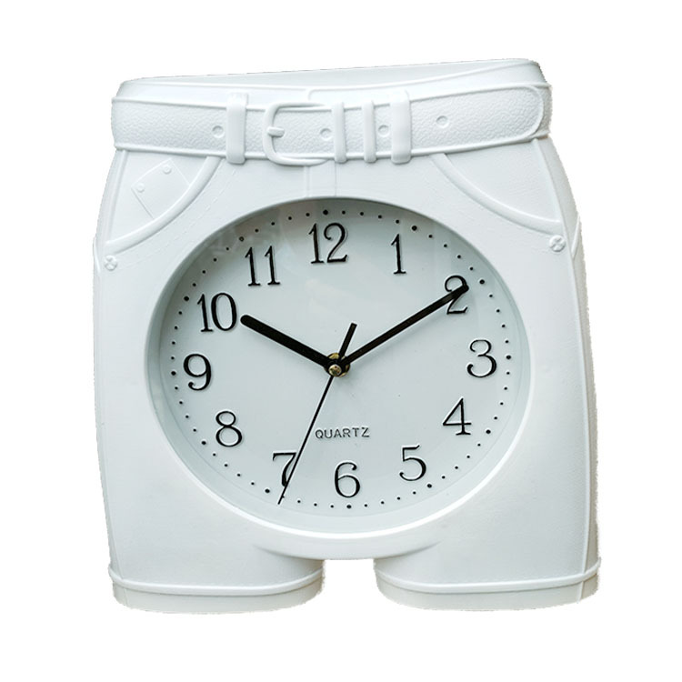 Reloj de pared moderno con diseño cartoon retro - Movimiento de cuarzo silencioso con segundos continuos - Fuente clara - Para decoración personalizada