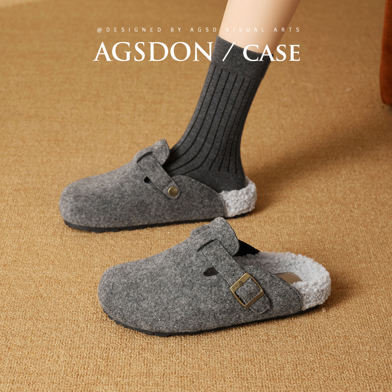 2026 nuevo primavera botas de nieve de fondo grueso un pedazo de zapatillas de cabeza de paquete