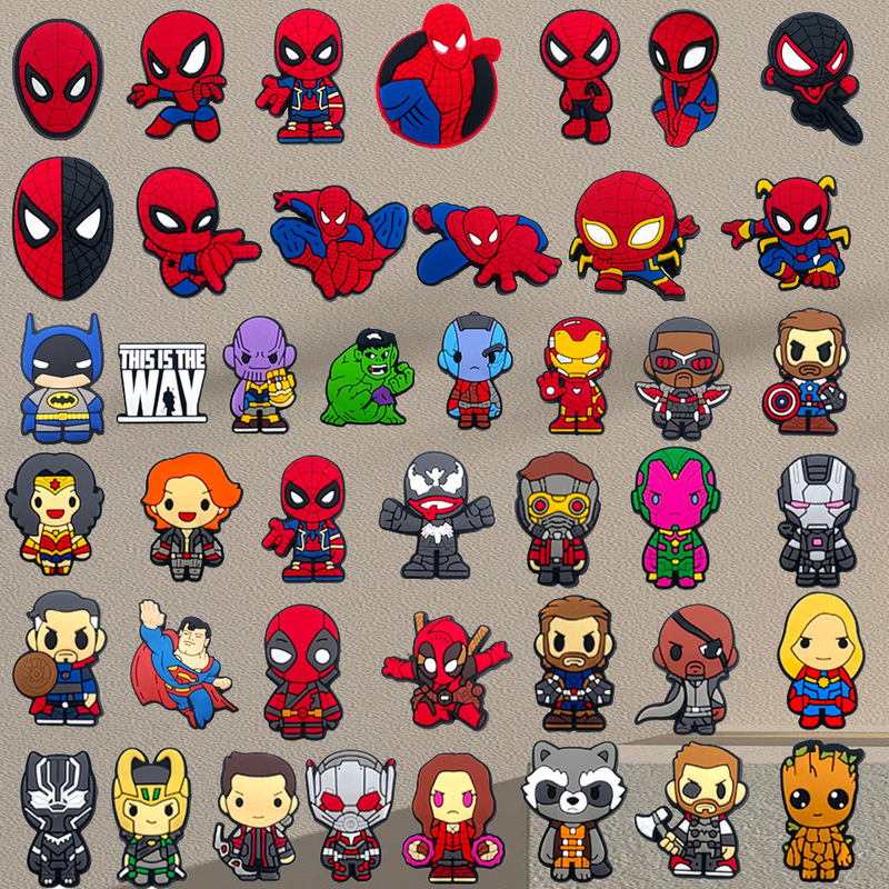 Popular Marvel Spider-Man Croc Shoes Accessories Shoe Accessories DIY Cartoon Shoes Flower Shoe Buckle Accessories Pvc Soft Plastic Decorative Buckles Popular Marvel Spider-Man Croc Shoes Accessories Shoe Accessories DIY Cartoon Shoes Flower Shoe Buckle Accessories Pvc Soft Plastic Decorative Buckles