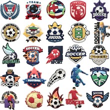 创意足球世界杯洞洞鞋鞋花鞋扣PVC花园鞋配件装饰扣新款厂家直销