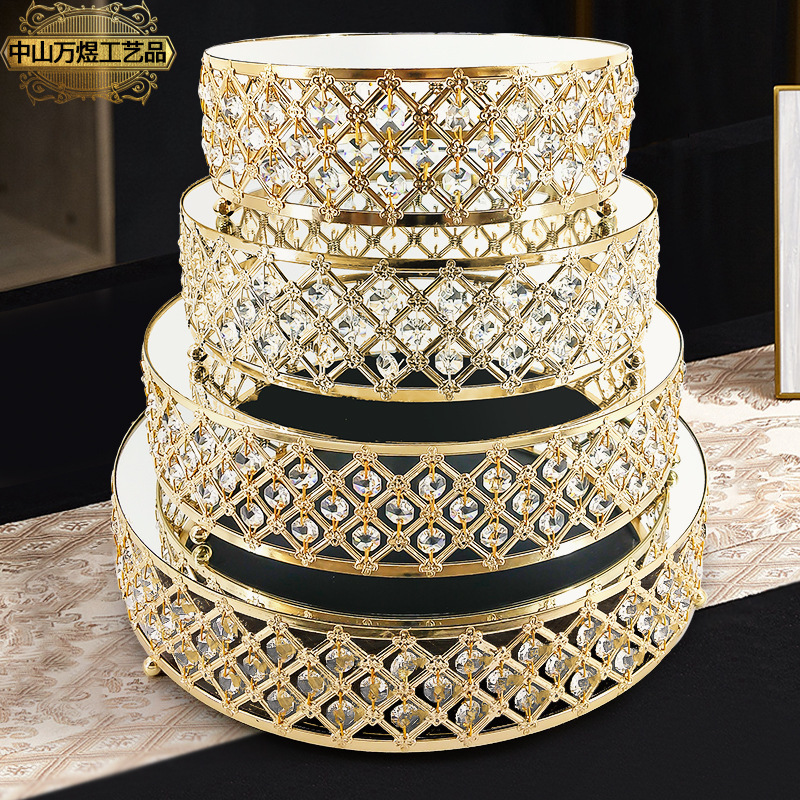 Factory Direct Sale Nordic Metal Cake Stand Base Storage Tray Living Room Display Decoration Solid Crystal Factory Direct Sale Nordic Metal Cake Stand Base Storage Tray Living Room Display Decoration Solid Crystal