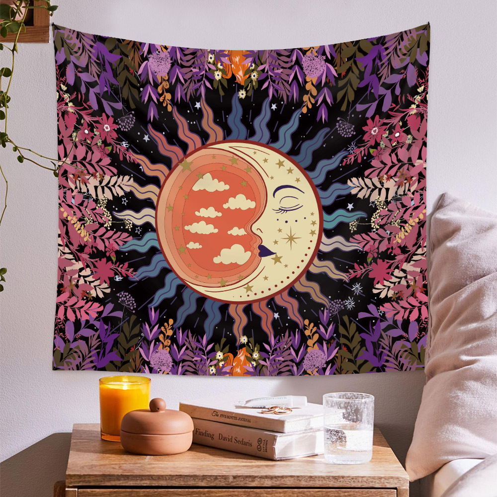 Bohemian Constellation Printing Wall Decoration Cloth Tapestry Wholesale Nihaojewelry display picture 1