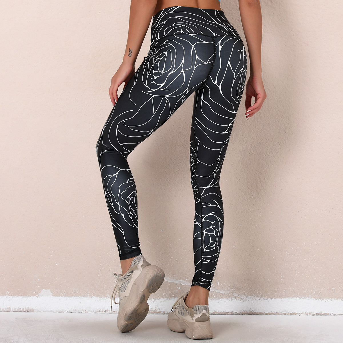 Fashion printing high waist legging NSLX47519