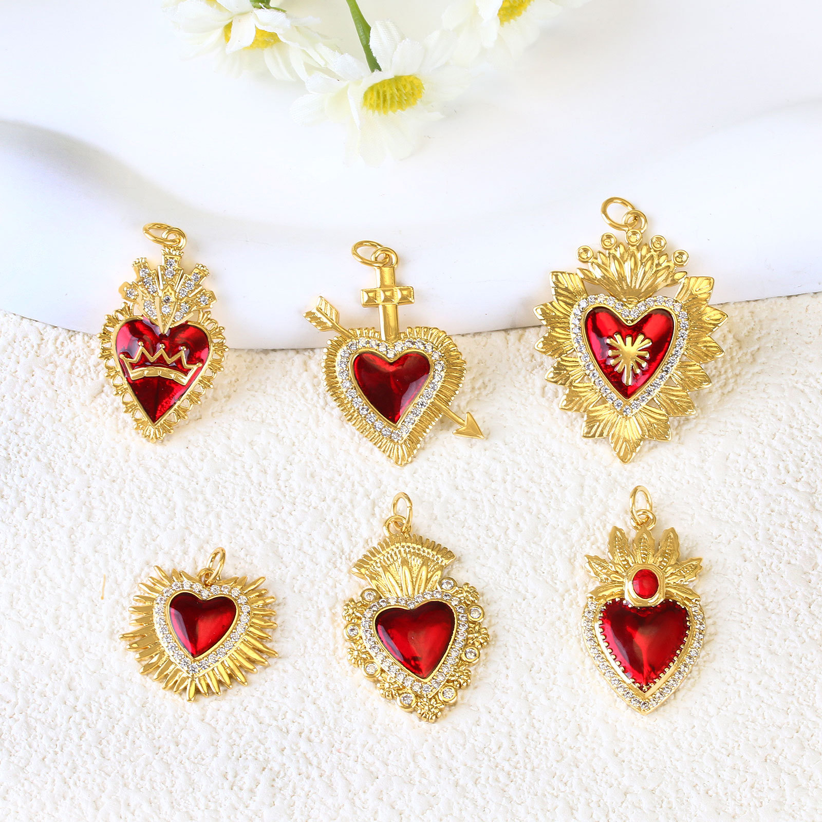 6g Weight Pendant Jewelry Making Type 15*28mm, 20*17mm, 30*14mm Jewelry Making Size Gold Plated Plating Material Gem Inlay Material DIY Jewelry Accessories Classification 1 Piece Quantity Copper Material Cross, Heart Shape, Wings Pattern Polished Finish Inlay Design Retro Style 1 Piece 15*28mm 20*17mm 30*14mm Copper Gem Gold Plated Cross Heart Shape Wings Polished Pendant 5