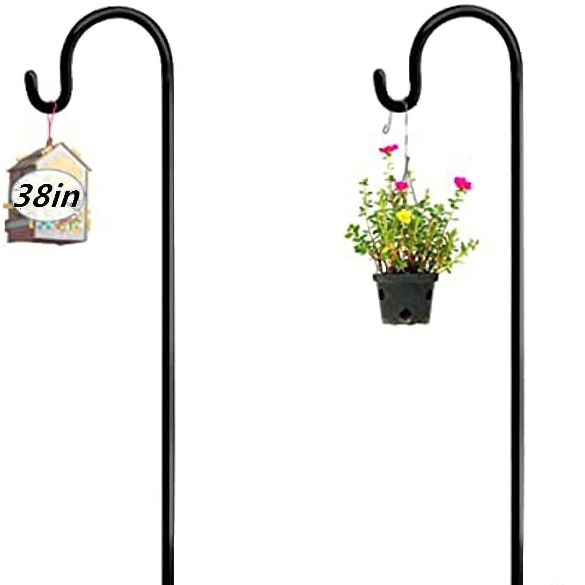 跨境现货加粗牧羊犬挂钩五脚牧羊钩户外花盆喂鸟器挂勾拆卸牧羊勾