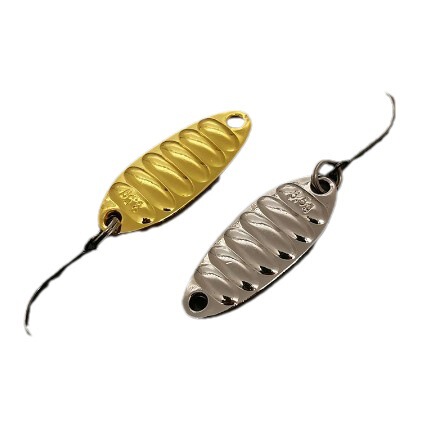 Flat vibrating sequin Luya bait horse mouth sequin curled mouth black fish white striped bass fake bait 2.5 g 3.5g 5g