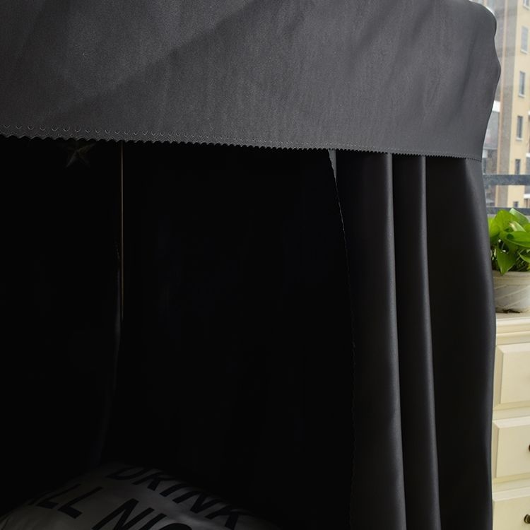 Super Black Blackout Cloth Bed Curtain Pure Black Thickened Blackout Curtain Dormitory Bunk Bed Dormitory Student Nap Dream Area