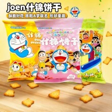 韩国进口Joen哆啦A梦联名什锦饼干奶酪炒年糕芥末味儿童休闲零食