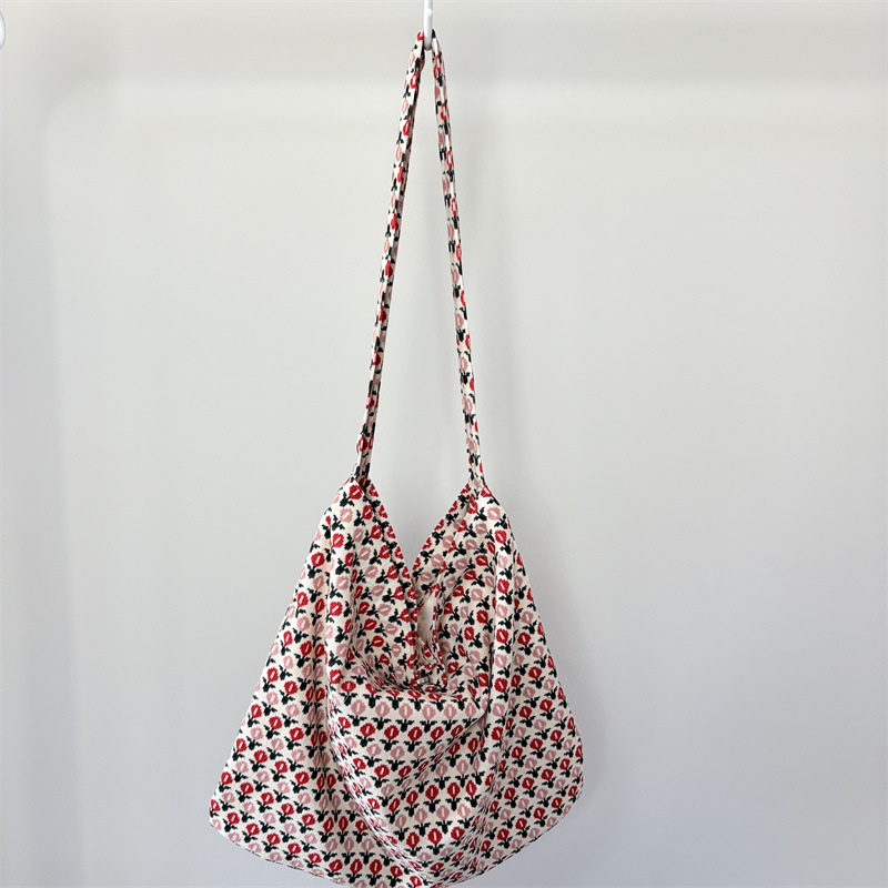 Women's Classic Style Streetwear Printing Flower Leopard Corduroy Shopping Bags display picture 12