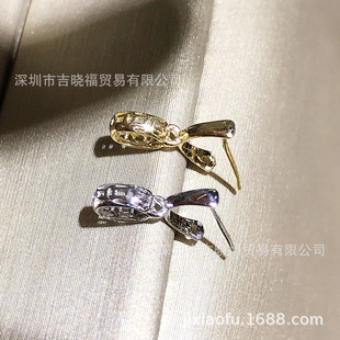 18K Gold Accessories Emerald Buckle Melon Buckle Pendant Buckle Hollow Copper Buckle Crystal Jasper Buckle