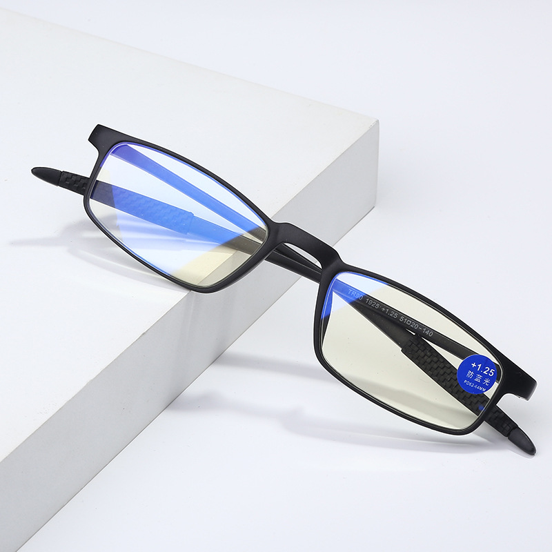 New Anti-blue light Reading Glasses TR90 Ultra-light Foldable Unbreakable Versatile Portable Reading Glasses for Distance and Near Vision, Source Factory