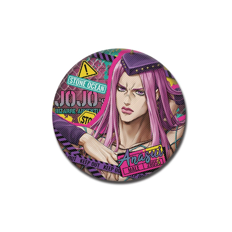 Бейдж с отражающим рисунком сериала JOJO Sea of Stone, Ji Guzi, значок, двумерный Xu Lun, Jotaro, Анна Суй, подвеска значка