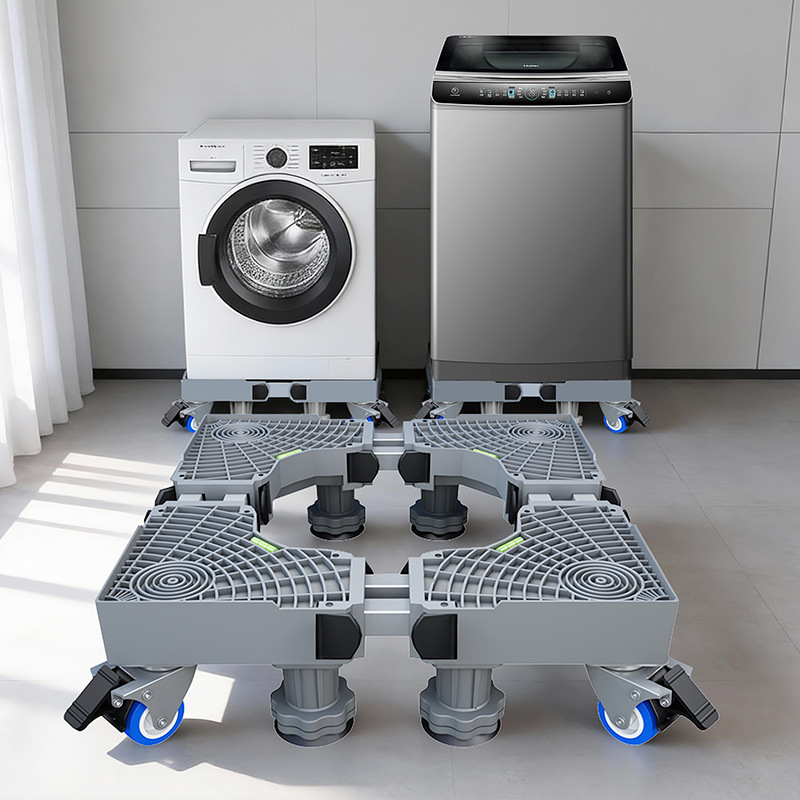 Washing Machine Base Stand, Fully Automatic Washing Machine Movable Stand, Heightening Foot Pads, Refrigerator Mat, Foreign Trade Washing Machine Base Stand, Fully Automatic Washing Machine Movable Stand, Heightening Foot Pads, Refrigerator Mat, Foreign Trade