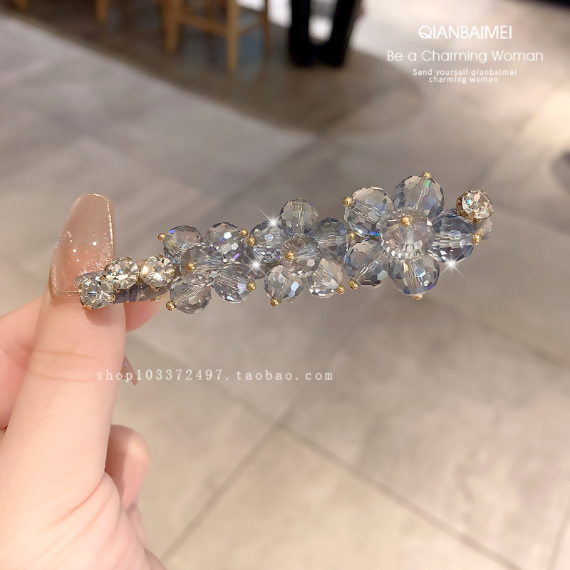 さまざまな新しい軽くて豪華なヘアピン、ラインストーンコレクション、カモノハシクリップヘアアクセサリー、ファッショナブルで甘いサイドヘアピンヘアアクセサリー|undefined