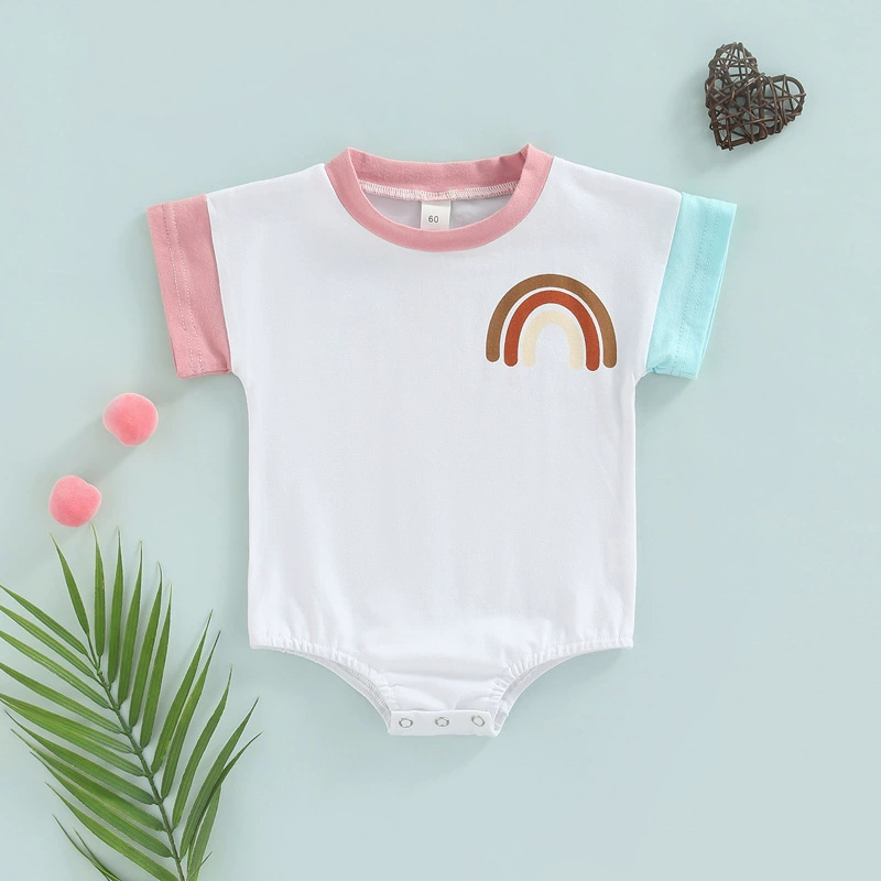 () детский летний радужный боди-носитель для мужчин и женщин, Aliexpress, с коротким рукавом