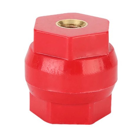 D系列鼓型绝缘子耐高温红色低压绝缘支柱M8/M10绝缘支柱