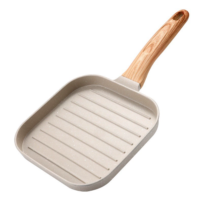 Сковорода для стейков с мраморным покрытием, универсальная антипригарная сковорода для дома, профессиональная сковорода для стейков с полосками