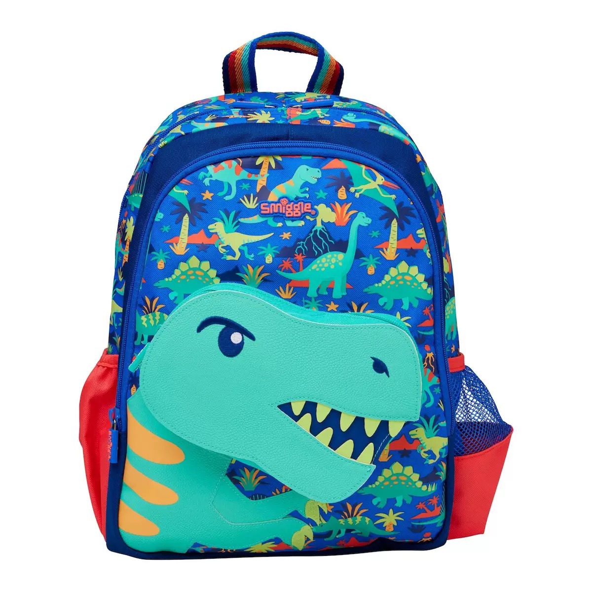 Australian smiggle dinosaurio dibujos animados escuela primaria mochila escolar de gran capacidad mochila mediana de clase grande estuche para lápices retráctil