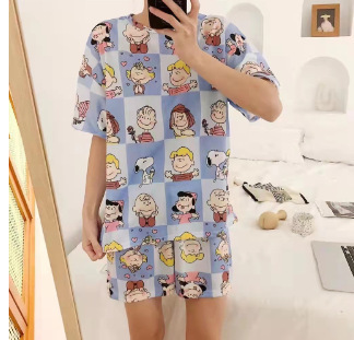 Traje de manga corta - niños a cuadros
