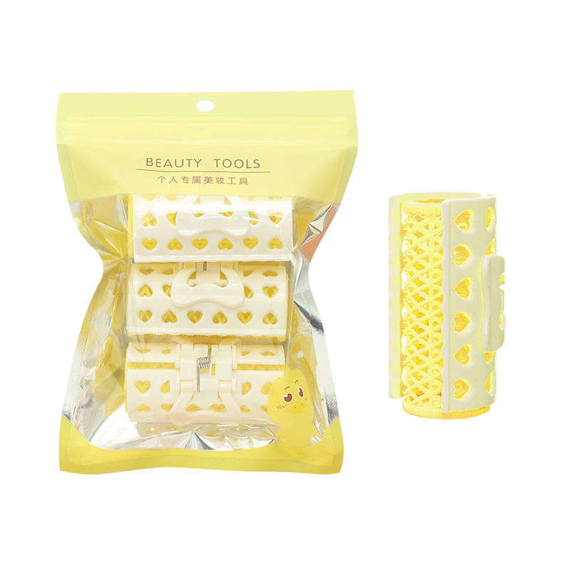 Slubby amor rizador de pelo hueco 3 paquete ABS onda de pelo raíz mullido que forma rizador al por mayor S908