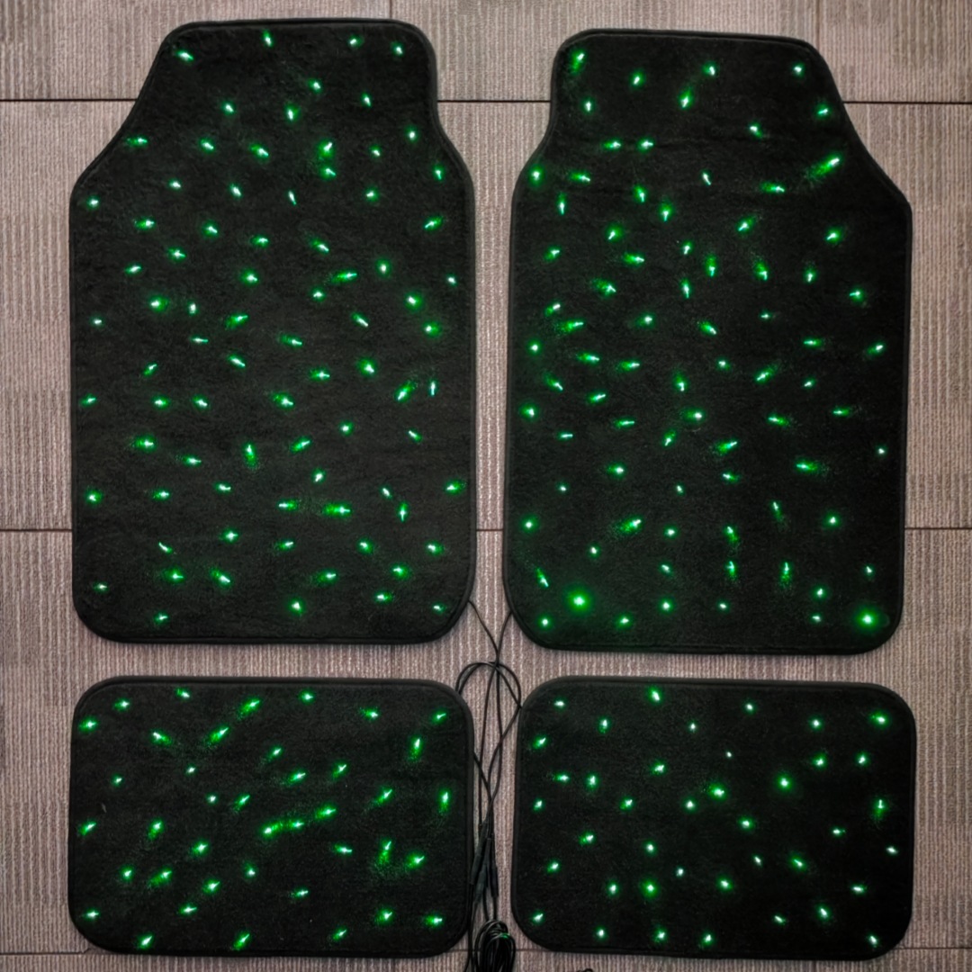 Summer Lightweight Fiber Optic Luminous Car Mats Starlight Fiber Optic Car Rugs Mat