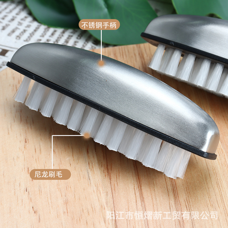 304ステンレス食品清潔ブラシ海鮮ブラシ除味手洗いブラシ野菜ジャガイモザリガニカニナイロンブラシ|undefined