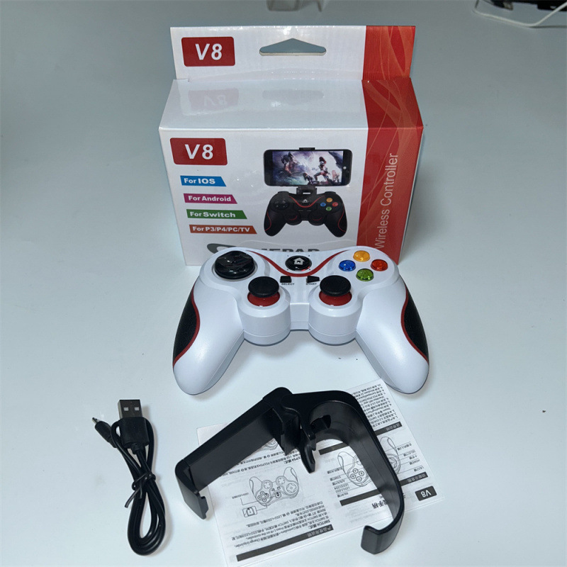 X3 control inalámbrico de juegos Bluetooth V8 control inalámbrico de conexión directa con el sistema Android IOS pollo de juego móvil Bluetooth