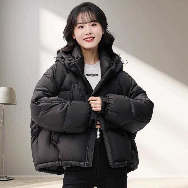Pinghu пуховик женский высокий смысл женский новый короткий утка пуховик корейская пуховик фабрика хлебная одежда