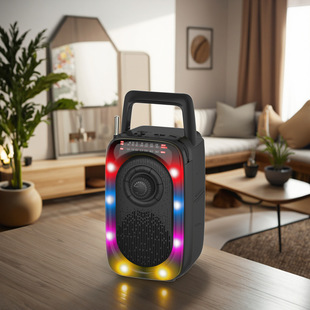Factory Export Multi-Band Plug-In Card Radio Satchel Retro Rgb Lantern Bluetooth Audio Ec-2306
