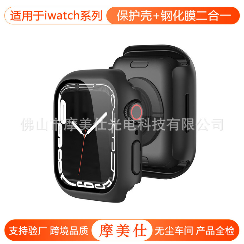 Suitable for Apple Iwatch11/10 Watch Protective Case Appleultra49Mm/8/7/6 Tempered Shell Film