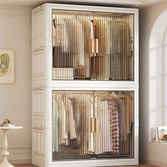 折り畳み式のタンスの物置棚の家庭用の成人の寝室は簡単なタンスの服の赤ちゃんのタンスのロッカーを設置しないでください。