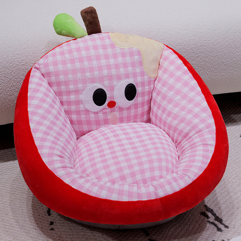 Cojín de manzana encantador de dibujos animados, cojín de sofá, cojín de sofá, dormitorio, sala de estar, cojín de tatami para niños